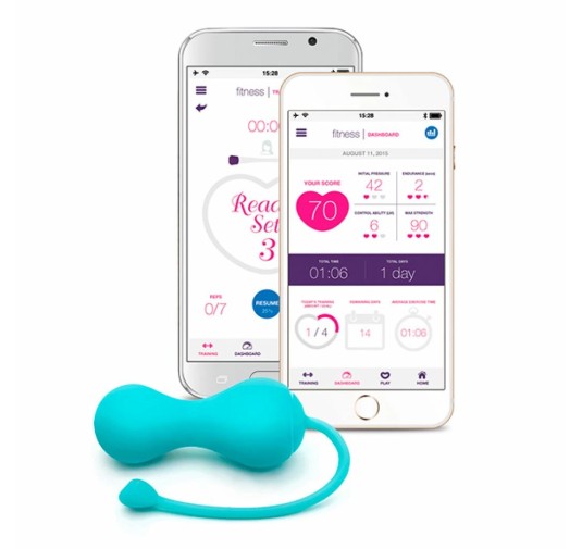 Kulki gejszy - Lovelife by OhMiBod Krush Turquoise